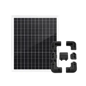 Atem Power 60W Solar Panel 12V Mono Generator Fixed    Solar Mounting Brackets