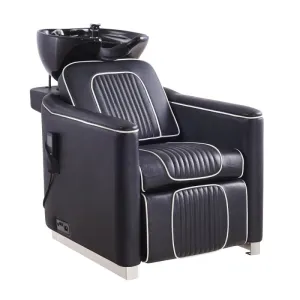 Beauty Salon Electrical Massage Backwash Basin Chair -adjustable seat with leg rest extension Alpine