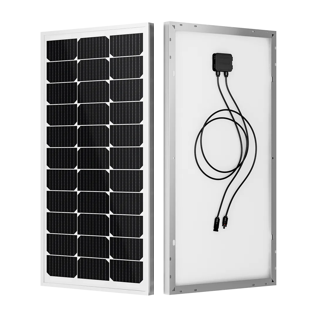 BougeRV 100W 12V 9BB Mono Solar Panel