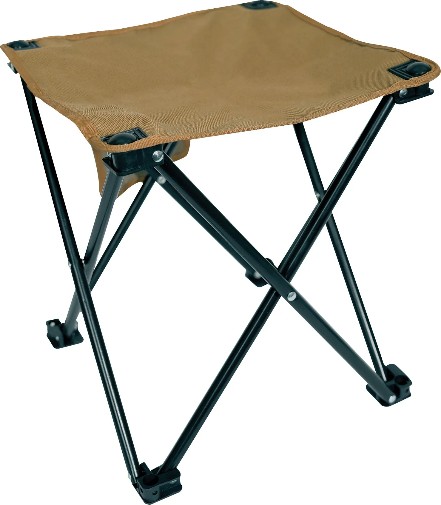 Coyote Brown Collapsible 4 Leg Camp Stool