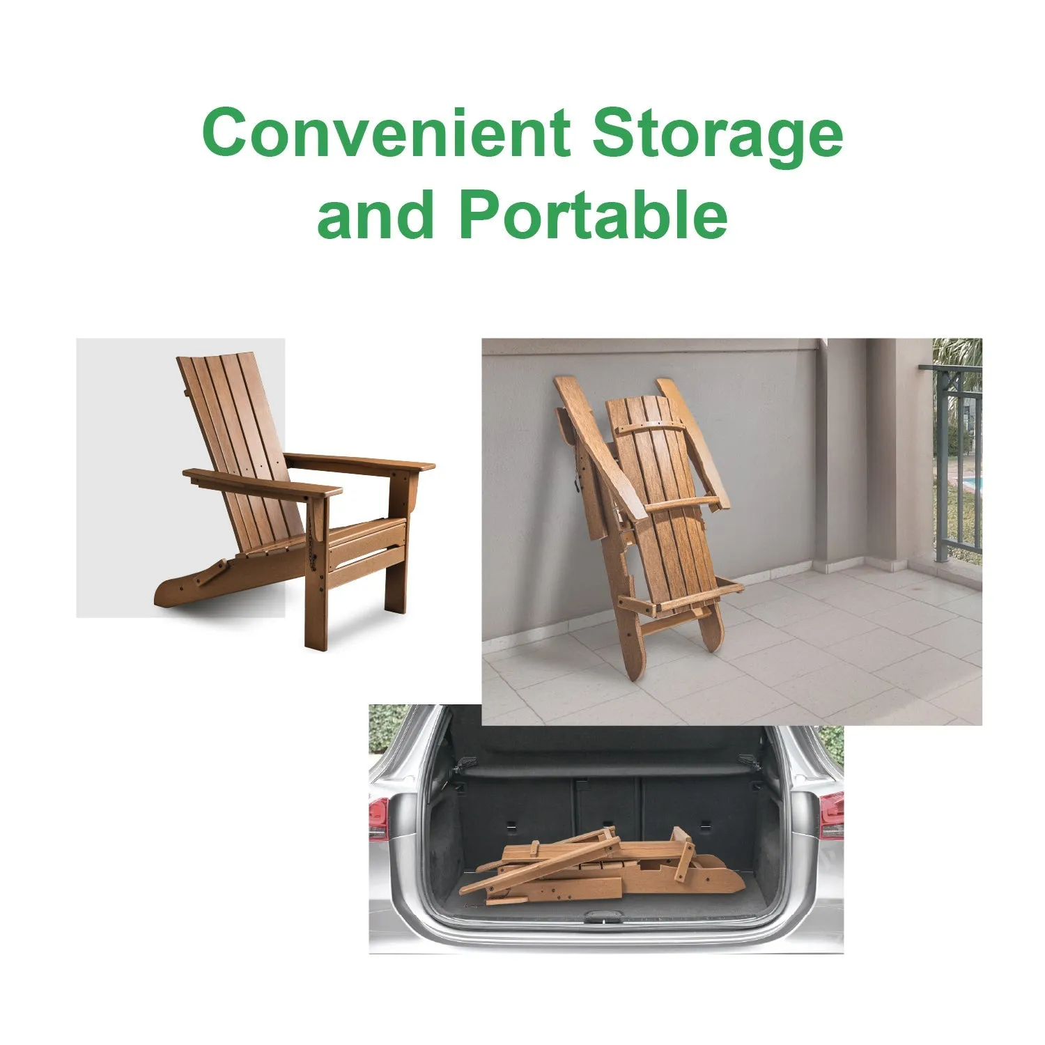 Durapatio Foldable patio furniture 2 set