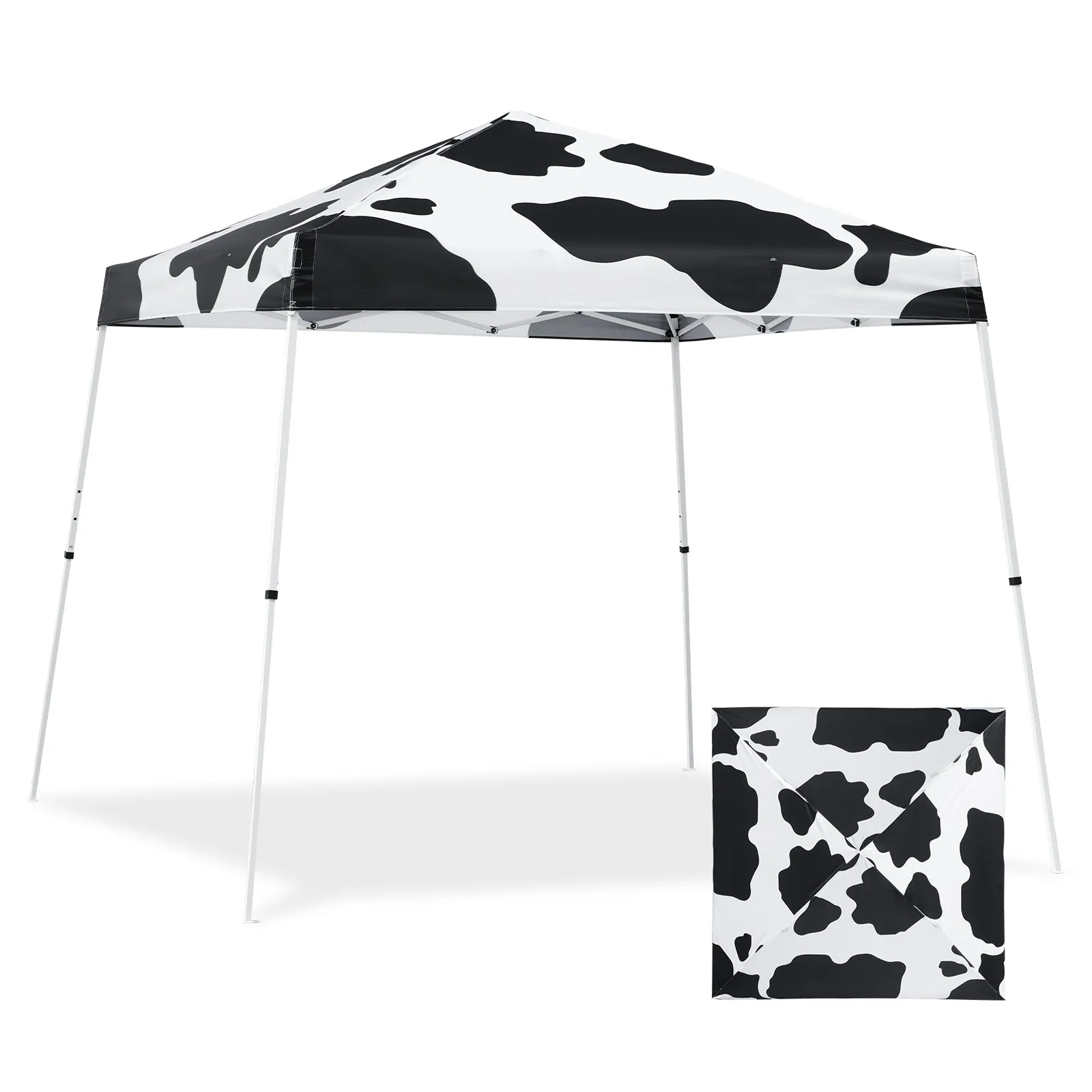 EAGLE PEAK E64 Easy Setup 10x10 Slant Leg Pop up Canopy (64 sqft of Shade)