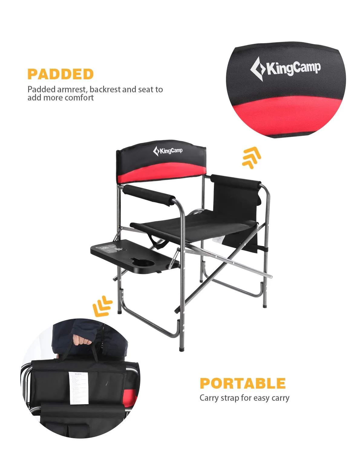 KingCamp Heavy Duty Director Camping Chair