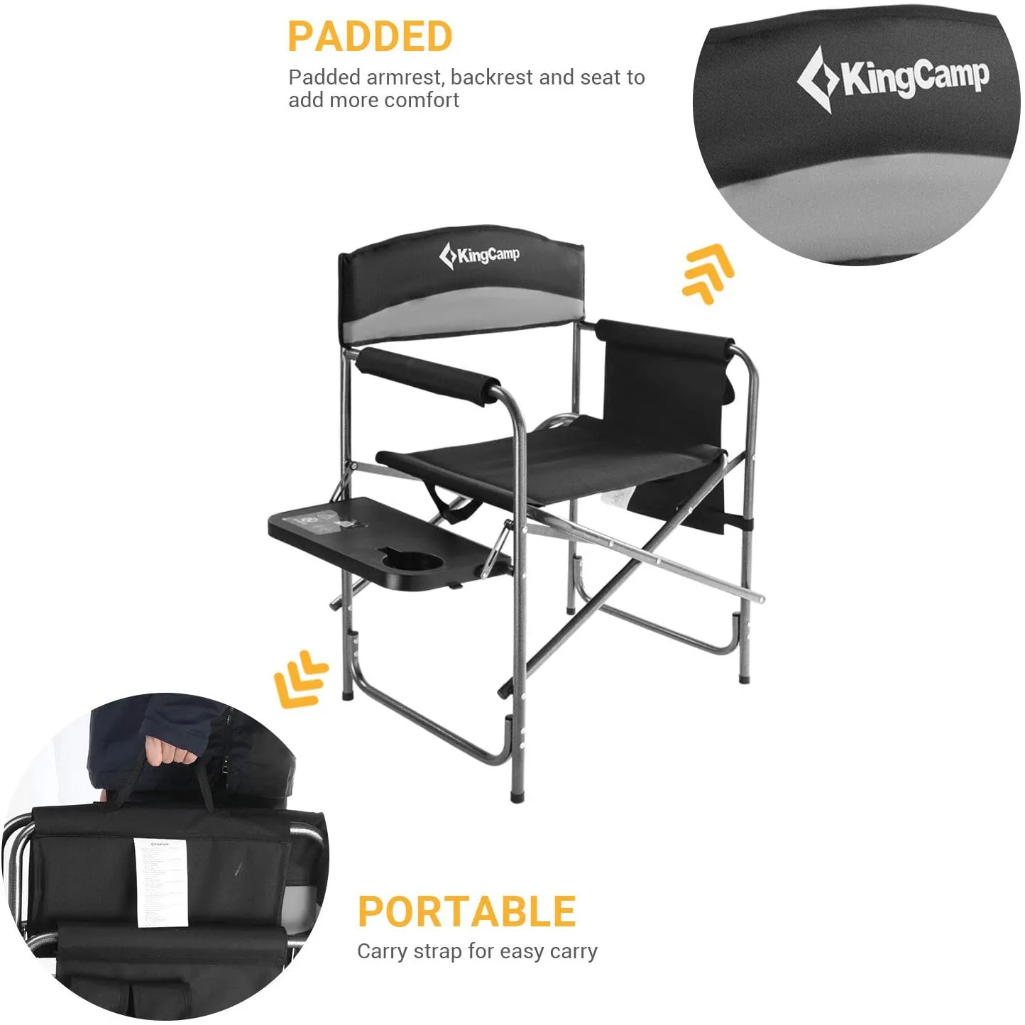 KingCamp Heavy Duty Director Camping Chair