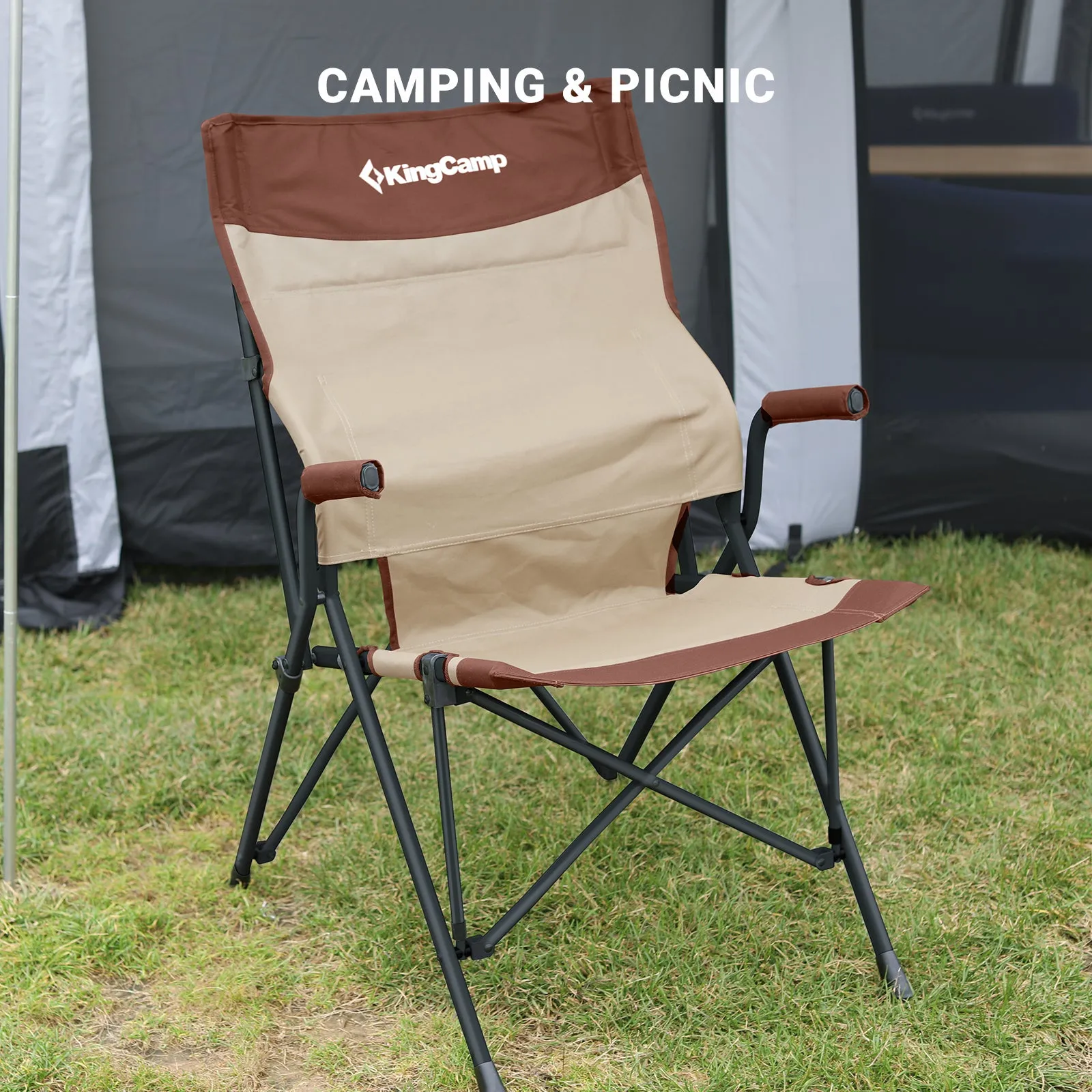 KingCamp Lumbar Support Folding Camping Chair