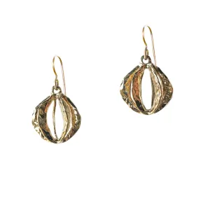 Lantern Earrings - Yellow Bronze