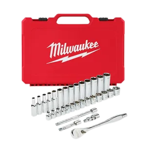 Milwaukee 48-22-9508 3/8" Drive 32 Piece Ratchet & Socket Set - Metric