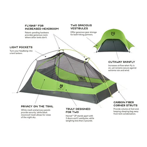 NEMO Equipment Hornet 2P Ultralight Backpacking Tent (2019)