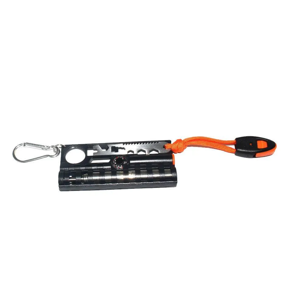 replaceable Fire Starter Kit with Paracord and Survival Flint Steel