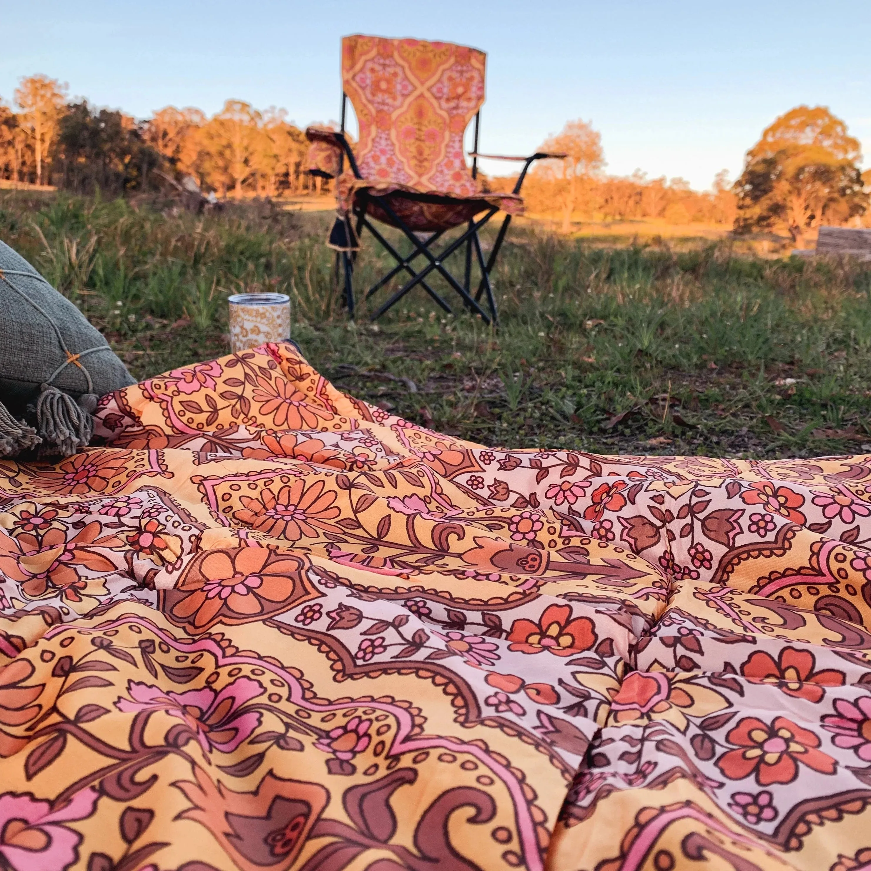 Sahara Sunset Boho Sleeping Bag