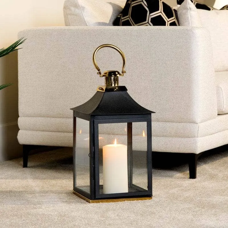 Small Lantern - Black & Gold