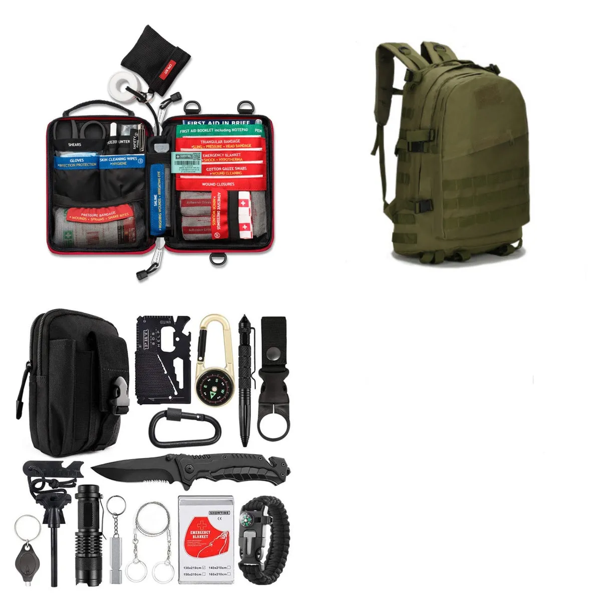 Survival kit for Outdoor Camping Multi-Function Tools