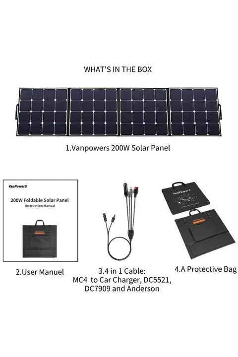 Vanpowers SP200 Foldable Solar Panel